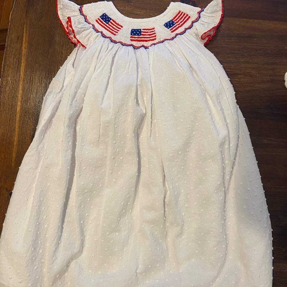 Eliza James smocked flag dress